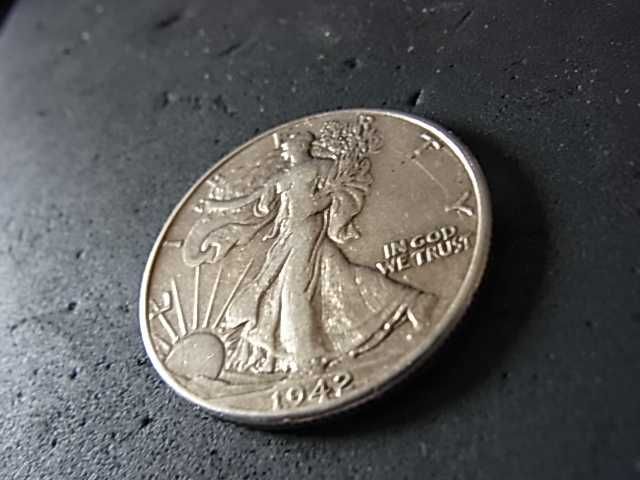 USA 1942 srebrne pol dolara Wolnosc  -  "Walking Liberty half dollar"