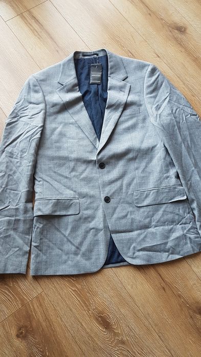 Bruun & Stengade Marynarka slim fit Mons  męska 97% wełna Copenhhaga