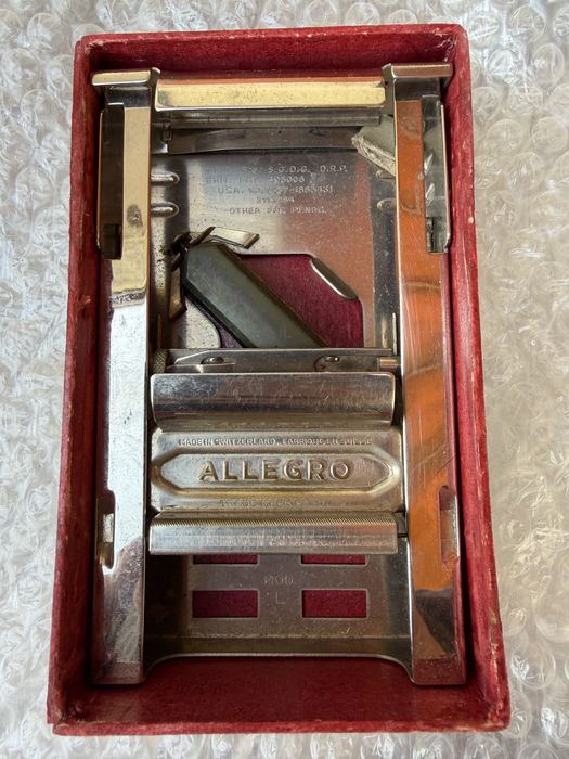 Afiador de Lâminas Vintage Allegro Mod. L – Made in Switzerland – Completo