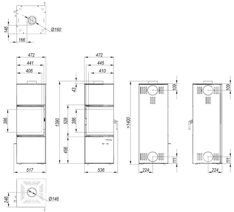 Defro Quadroom czarny