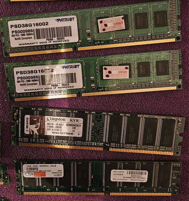DDR4 8GB i inne ddr3