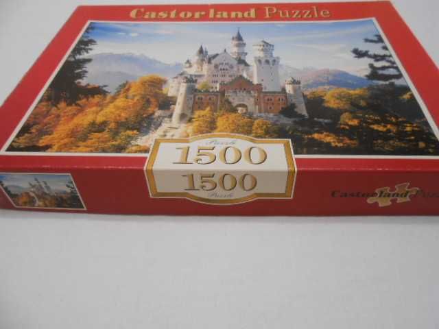 Castorland puzzle  1500,  "Neuschwanstein castle, Germany" некомплект