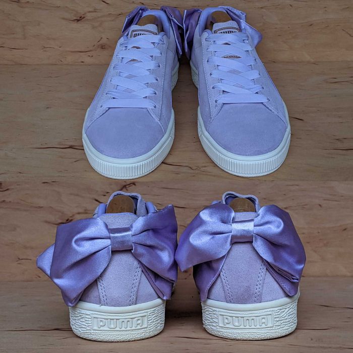 39 - Puma Suede Bow Rihanna Cat Purple Rose кеди кросівки рожеві