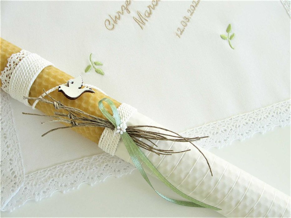 Zestaw do chrztu z serii "przyroda".