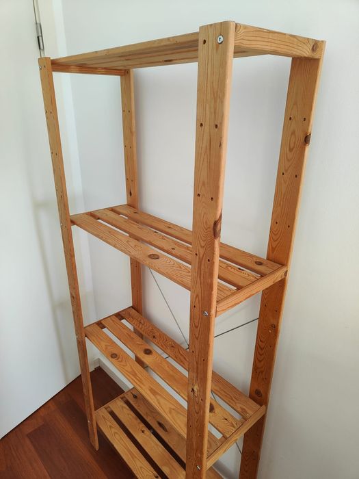 Estante de prateleira madeira Hejne