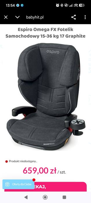 Fotelik espiro omega fx