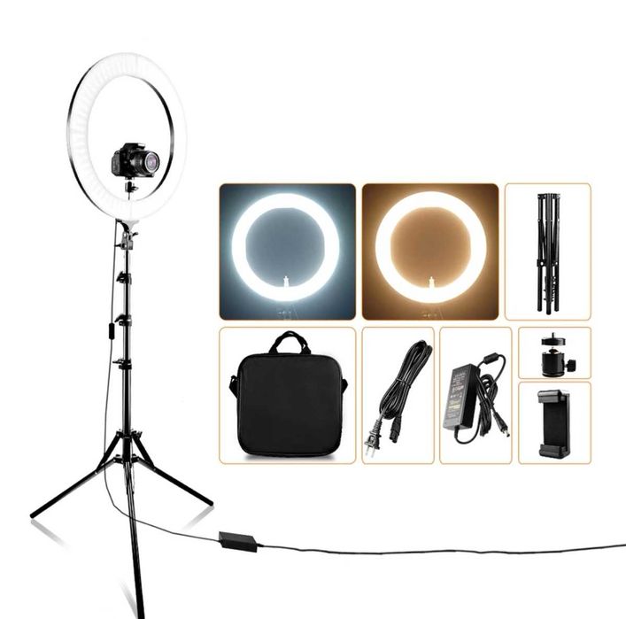 RING LIGHT com 2 metros de tripé led 100- 240v