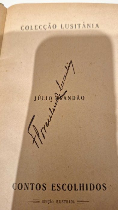 Livro Antigo (c. 1910/20): "Contos Escolhidos" – Júlio Brandão (Livraria Chardron)