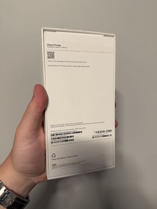 Apple iPhone 17 Pro  Max 256Gb. (Deep Blue)