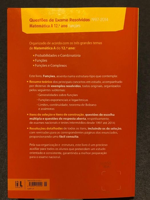 Matemática A - Livro de Preparação para Exame Nacional 12º ano