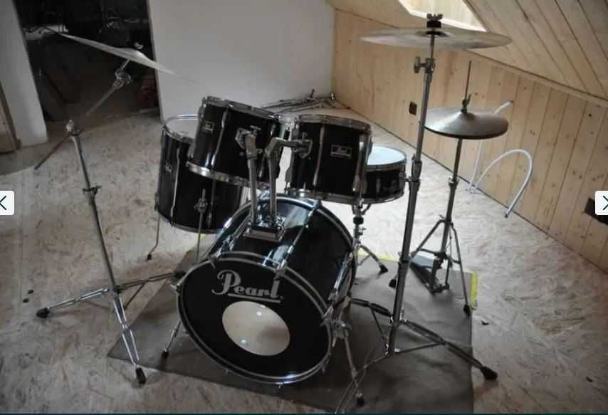 PEARL EXPORT+talerze Paiste-kompletna, nastrojona gotowa do gry!