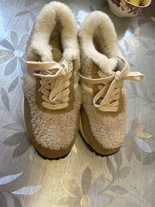Buty na zime z naturalnym futrem