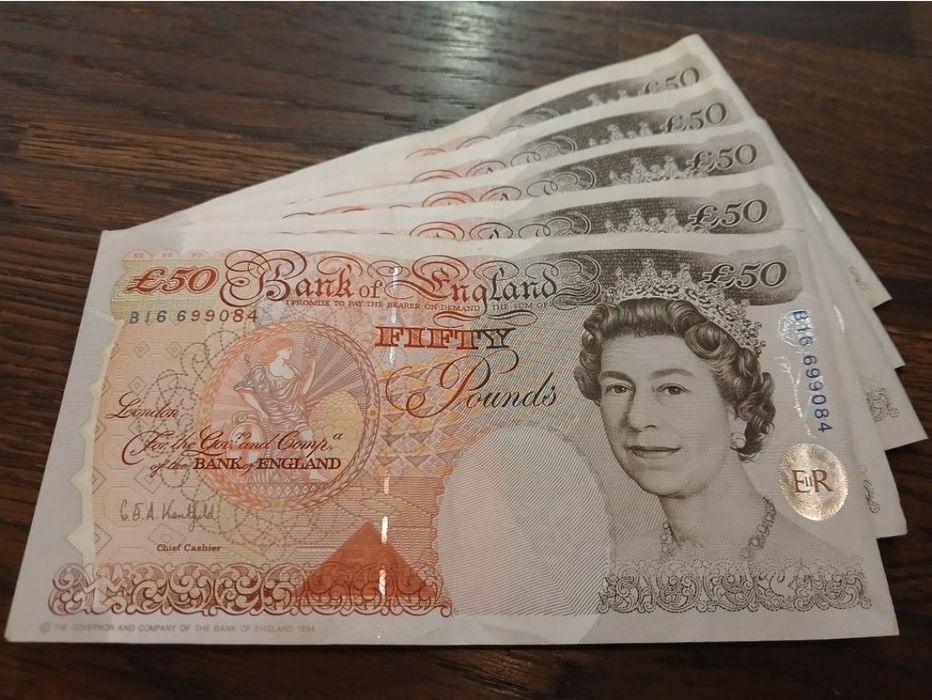 50 funtów brytyjskich - banknot