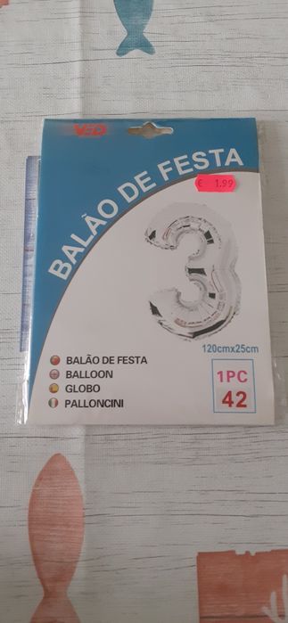 Balão Festa Prateado n3