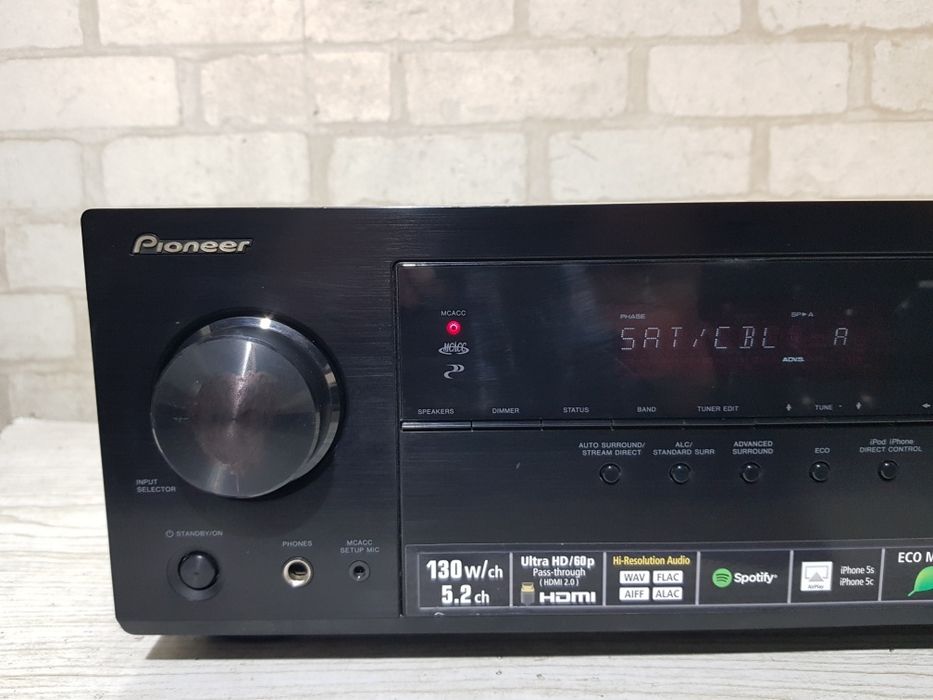 Пульт!5.2 AV-ресивер Pioneer VSX-529,HDMI,USB,AirPlay,Spotify,5*130 Вт