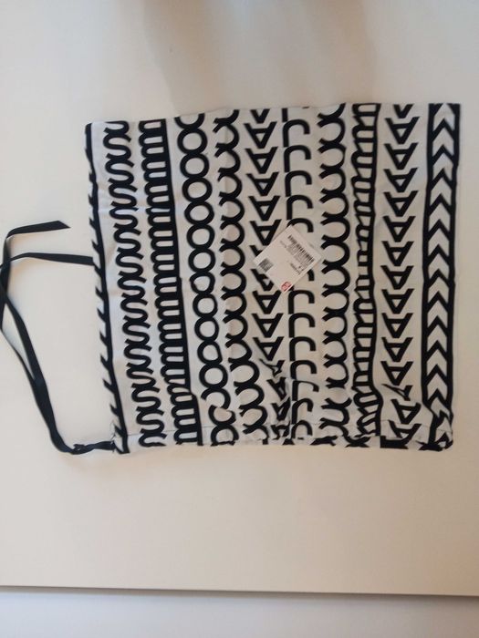 Marc Jacobs czarno-biały worek ze ściągaczem 50x45cm