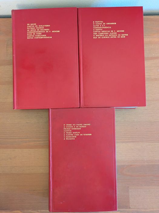 C Obras Completas Eça Queiroz "Biblia" Lello & Irmão 1979 - 3 Volumes
