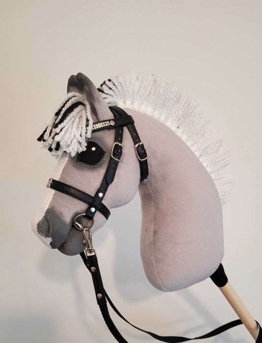 Konik Hobby Horse Fiord A4 ręcznie szyty z minky,zestaw z ogłowiem #19