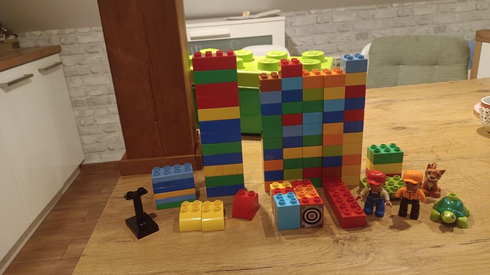 LEGO Duplo różne klocki, postacie, zwierzęta