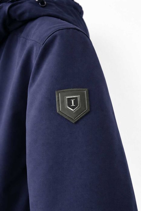 Casaco Parka Suits Inc Azul-Escuro com Capuz e Forro Acolchoado – M