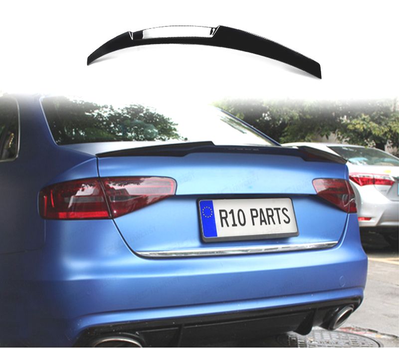 AILERON AUDI A4 B8 SEDAN 07-15 LOOK PSM PRETO BRILHANTE