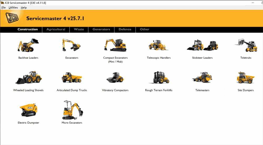 Zestaw diagnostyczny JCB Maszyny Rolnicze Maszyny Budowlane Ciagniki Koparki Ładowarki JCB Service Master Nowy Serwisówka ASO NAJNOWSZY Gwarancja