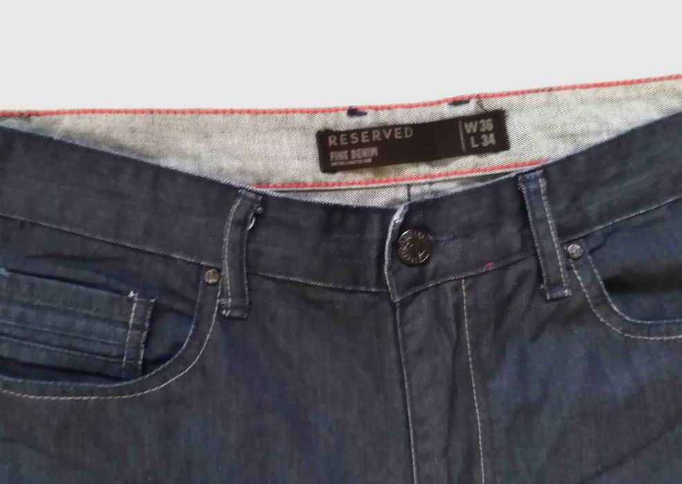 Spodnie męskie Jeans klasyczne granatowe