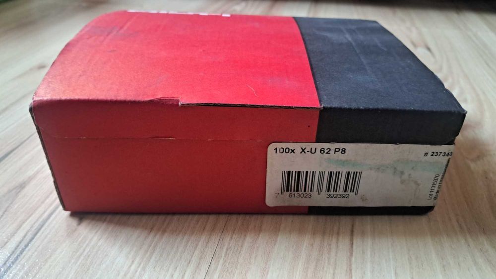 Gwoździe  Hilti X-U 62 P8-100 sztuk