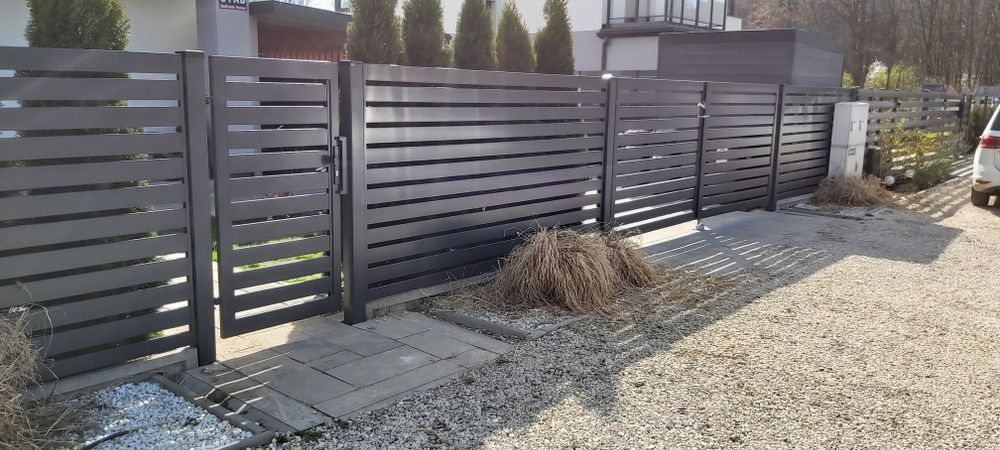 Brama harmonijkowa składana