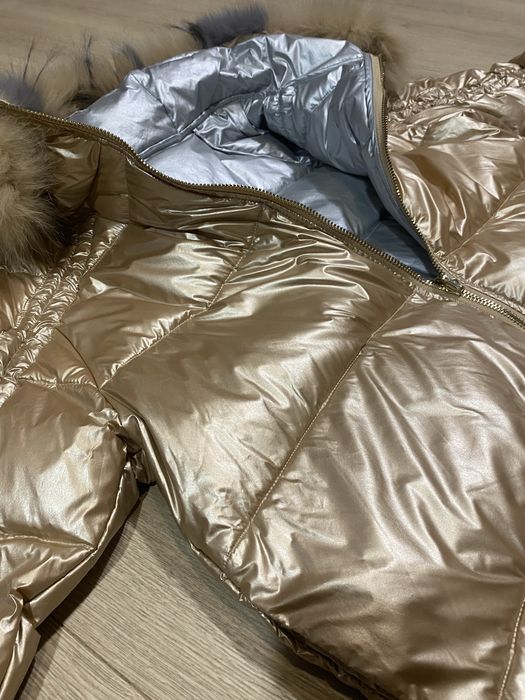 Kurtka dwustronna zlota/srebrna-NIE UZYWANA, OKAZJA!