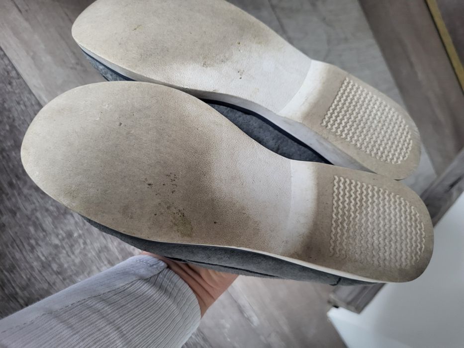 Skórzane mokasyny szare 37 Filippo