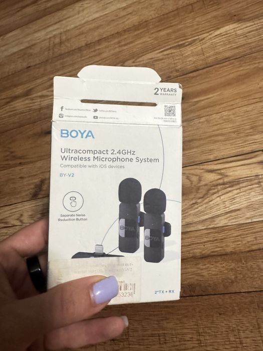Професійний мікрофон Boya (BY-V2), Lightning