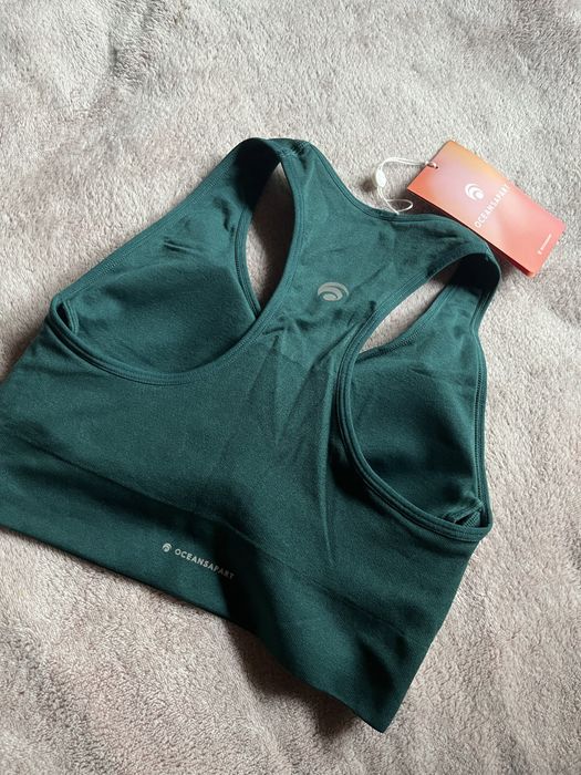 Biustonosz stanik sportowy Top Oceans Apart Jessy Deep Green S