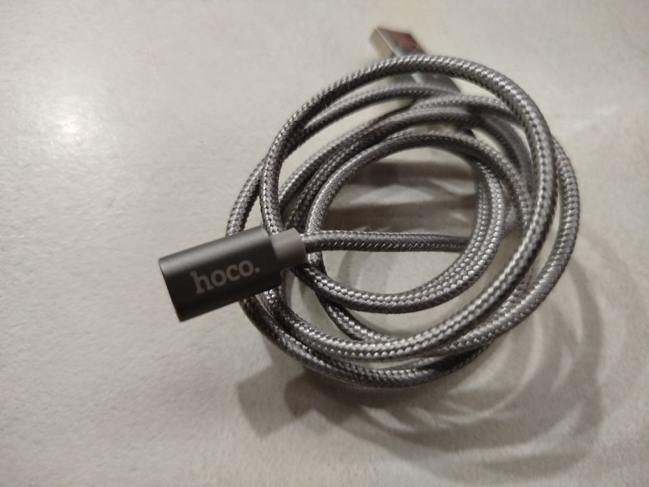 Кабель магнитный Hoco U40A Magnetic adsorption Micro-USB, серый