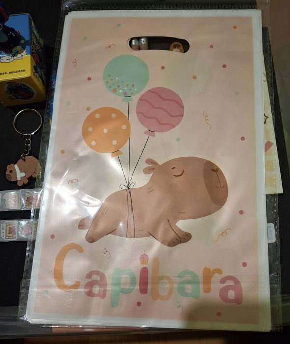 Mega zestaw kapibara stitch prezent urodziny święta