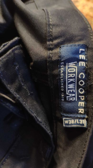 Spodnie męskie Lee Cooper typ Cargo nowe W38 L31 czarne