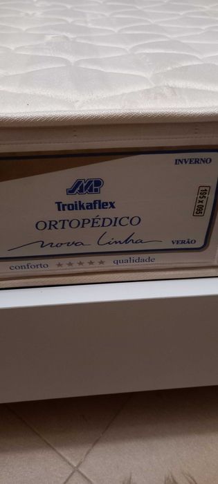 Cama Individual Semi Nova +Colchão Ortopédico