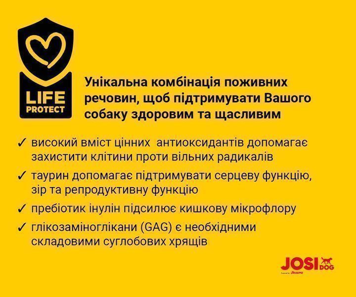 JosiDog Adult Sensitive 15кг Корм для собак з чутливим травленням