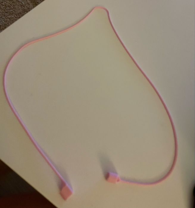 Corrente de silicone para segurar fones sem fios