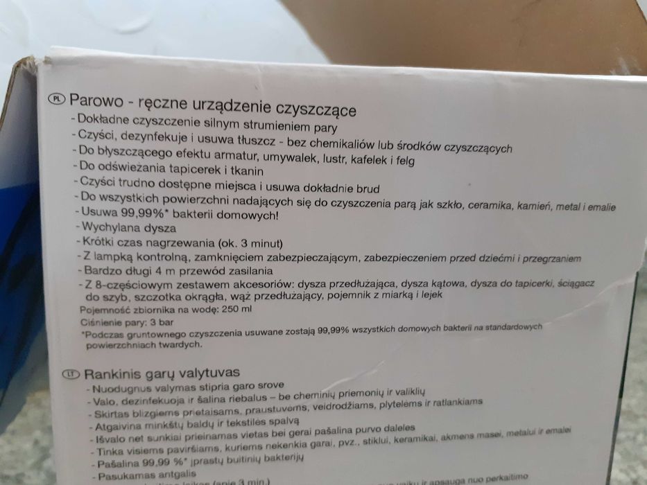 Silvercrest urządzenie parowe czyszczące -nowa cena