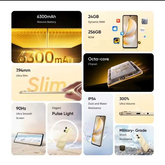 НОВЫЙ Смартфон Realme Note 70 18/128 ГБ Глобальная Версия 90 Гц 6,74 д