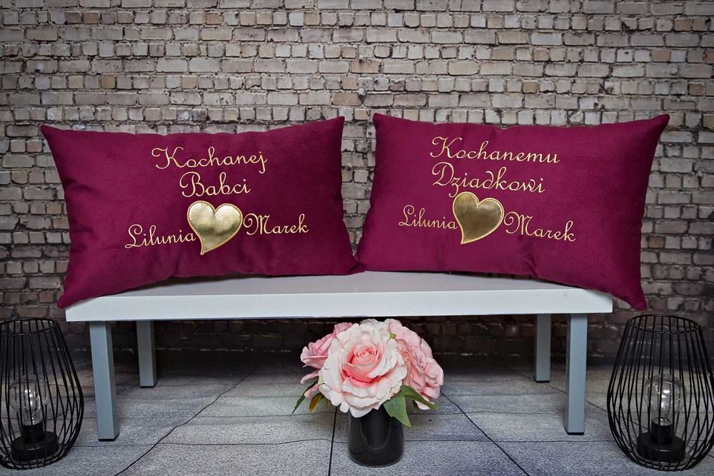 Poduszka dla Babci lub dziadka z dedykacją prezent urodziny