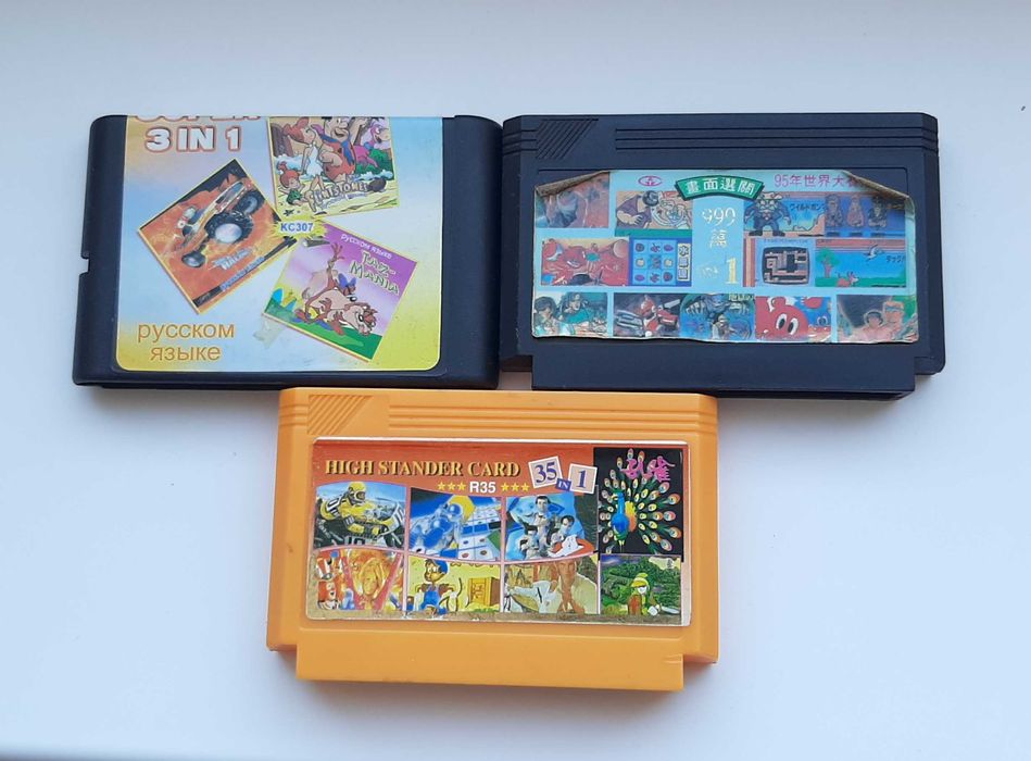 Картриджи Денди и Сега