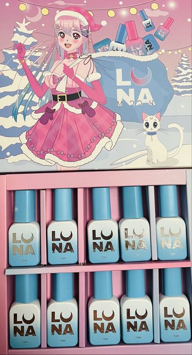 Набір гель- лаків від Luna, якісний бренд 13 мл