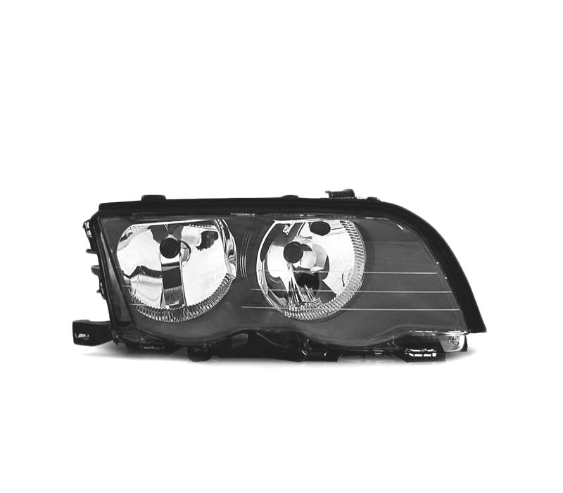FAROL DIREITO BMW SERIE 3 E46 SEDAN TOURING 98-01 FUNDO PRETO