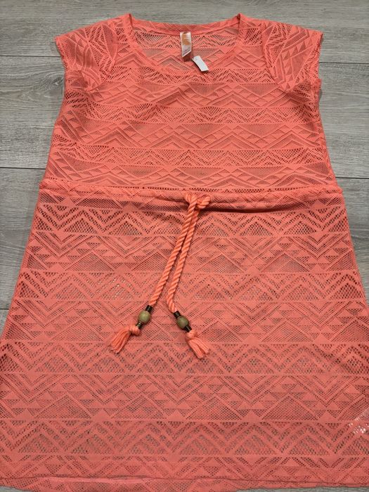 Nowa narzutka na plazę strój kąpielowy ażurowa ocean club rozm. M