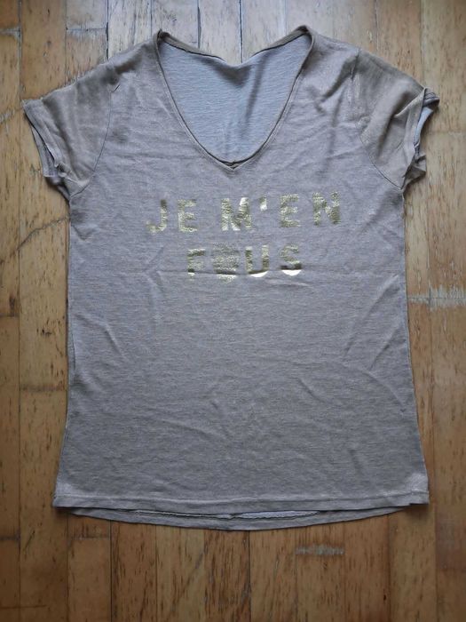 Koszulka Issey Miyake Mercibeaucoup Je Vous Enprie Vintage Gold S/M            b