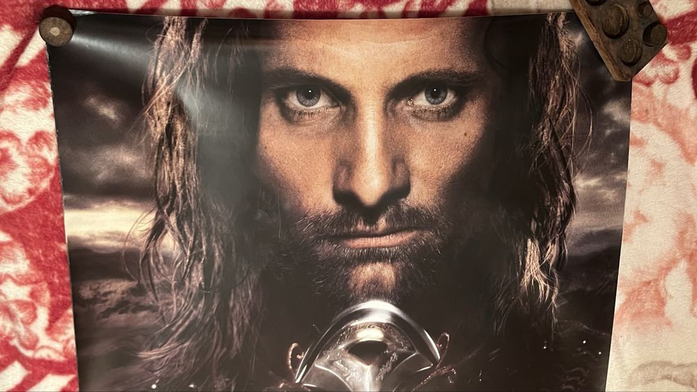 plakat kinowy Władca Pierścieni Powrót Króla Aragorn 2003 duży
