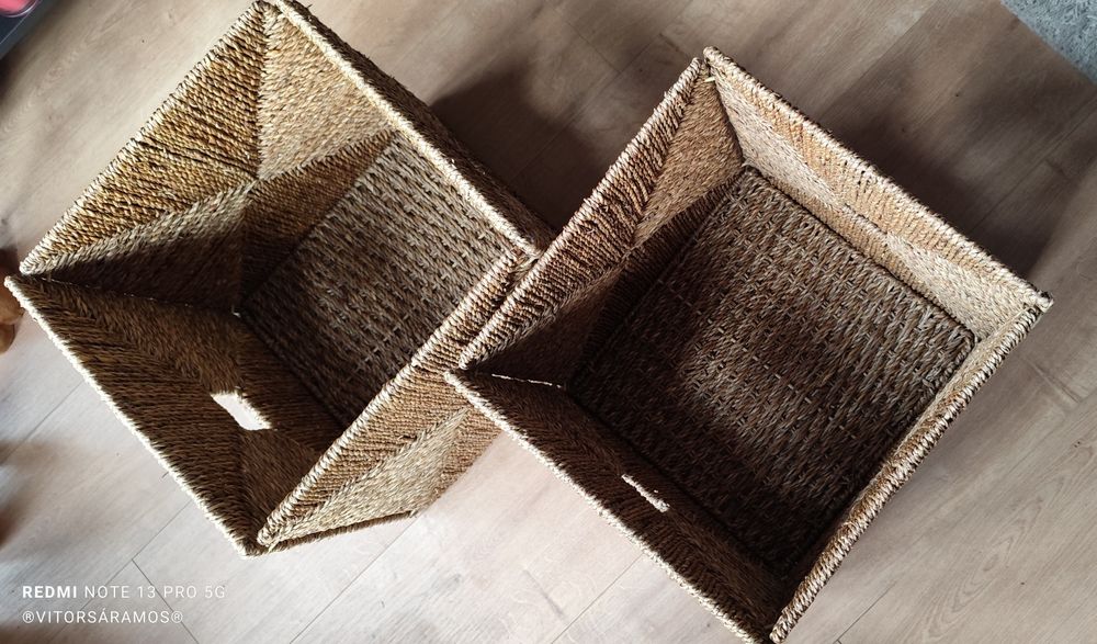 Conjunto de dois cestos de arrumação para móvel Kallak