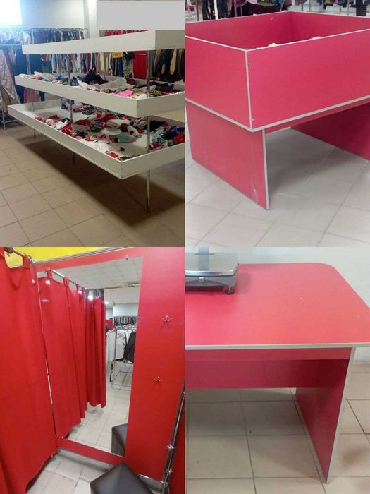 Торговое оборудование для магазина одежды, обуви, игрушек